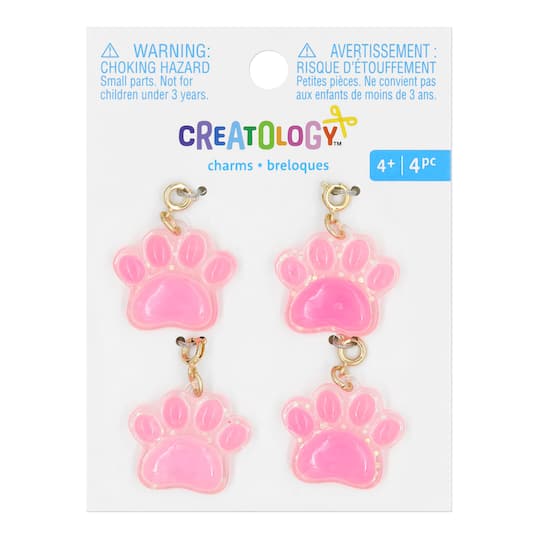 Pink Paw Charms by Creatology&#x2122;